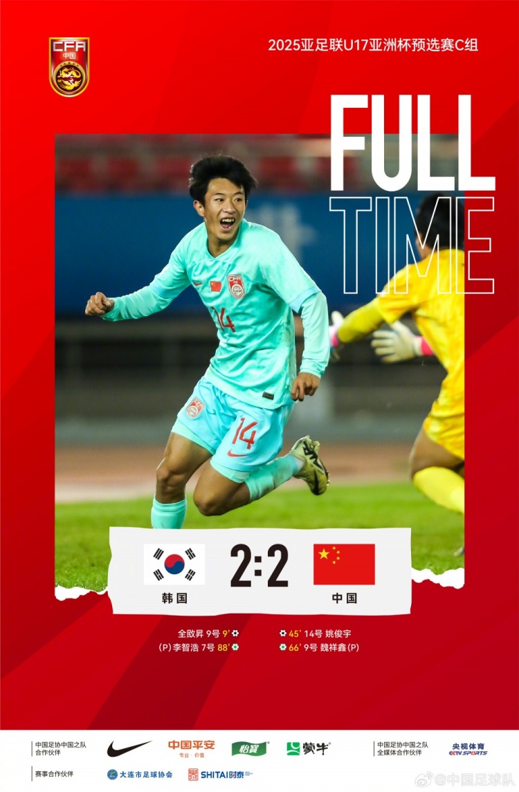 判若兩隊去年國少在預(yù)選賽3勝1平進(jìn)19球丟2球，22平韓國