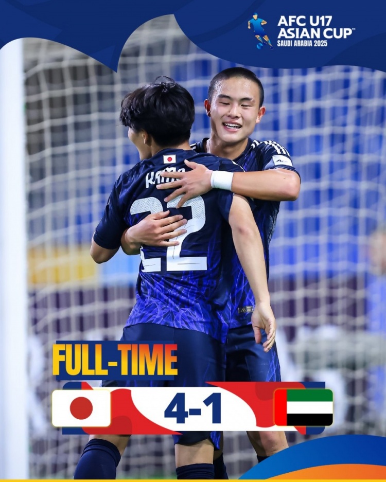 U17亞洲杯小組賽首輪賽果：日本41輕取阿聯(lián)酋，韓國01不敵印尼